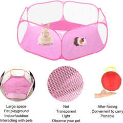 Portable Small Animal Playpen for Guinea Pigs Rabbits