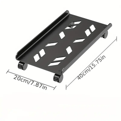 Desktop Computer Host Holder Base Telescopic Bracket Chassis Tray Pulley