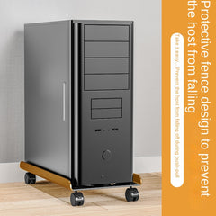 Desktop Computer Host Holder Base Telescopic Bracket Chassis Tray Pulley