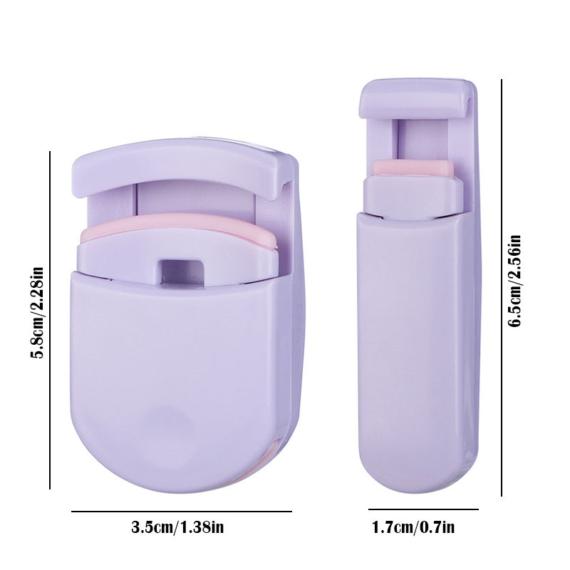 2Pcs Portable Eyelash Curler Set Long Lasting Curling Tool