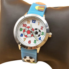 Kids Waterproof 3D Football Sports Watch Quartz Wristwatch