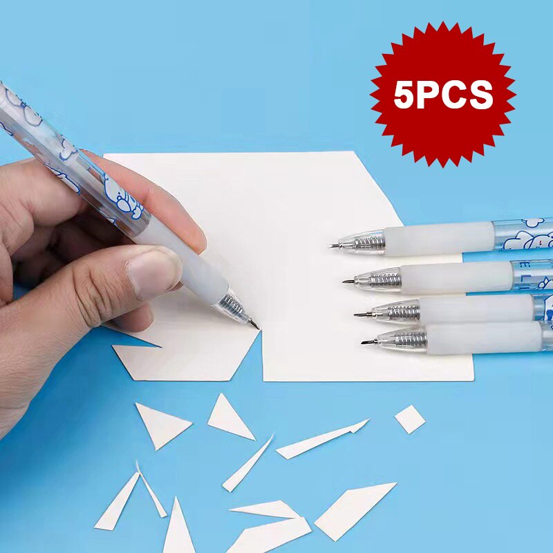 5pcs Cloud Rabbit Animal Pen Press Paper Cutter