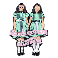 Enamel Pin Badges Brooches For Men Twin Girls Pins For Backpacks
