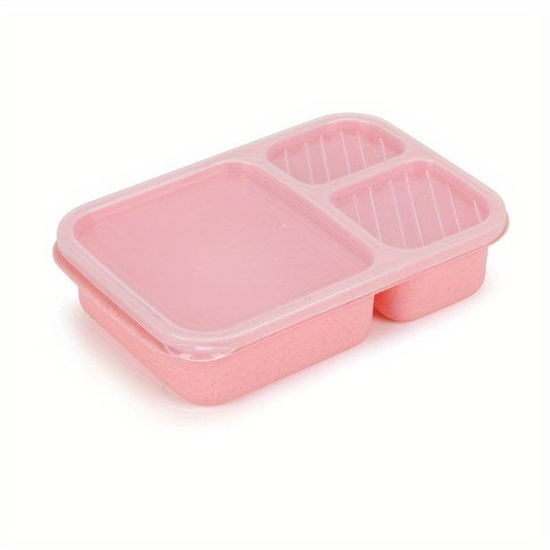 Rect. Rice Shell Lunch Box Compartment Bento Box Reusable Portable Fast Food Box