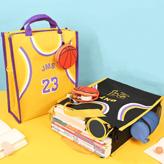 Chain File Bag Student Tote Bag Large capacity Canvas Practice Bag