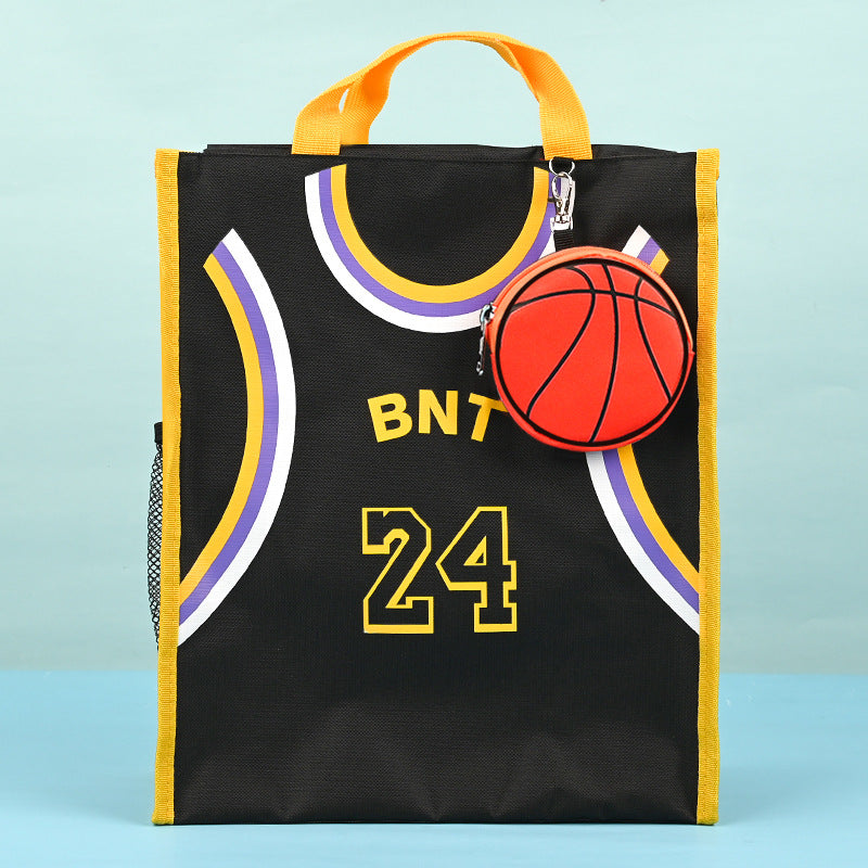 Chain File Bag Student Tote Bag Large capacity Canvas Practice Bag