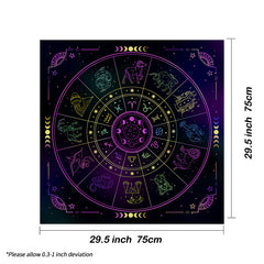 12 Constellations Tarot Tablecloth Astrology Oracle Pad
