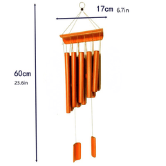 Bamboo Wind Bells for Courtyard Decor and Safety Pendants