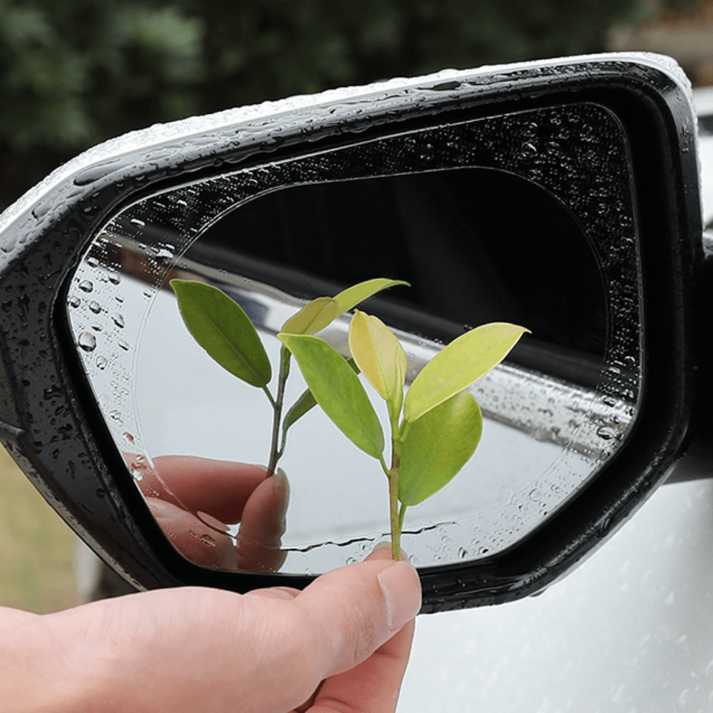 2pcs Car Anti Rain Clear Film Rear Lenses Protection Nozzle Waterproof Film