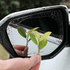 2pcs Car Anti Rain Clear Film Rear Lenses Protection Nozzle Waterproof Film