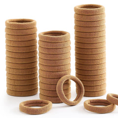 100PCS Seamless Thick Hair Elastic Hair Ties No Damage Ponytail Holder