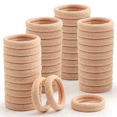 100PCS Seamless Thick Hair Elastic Hair Ties No Damage Ponytail Holder