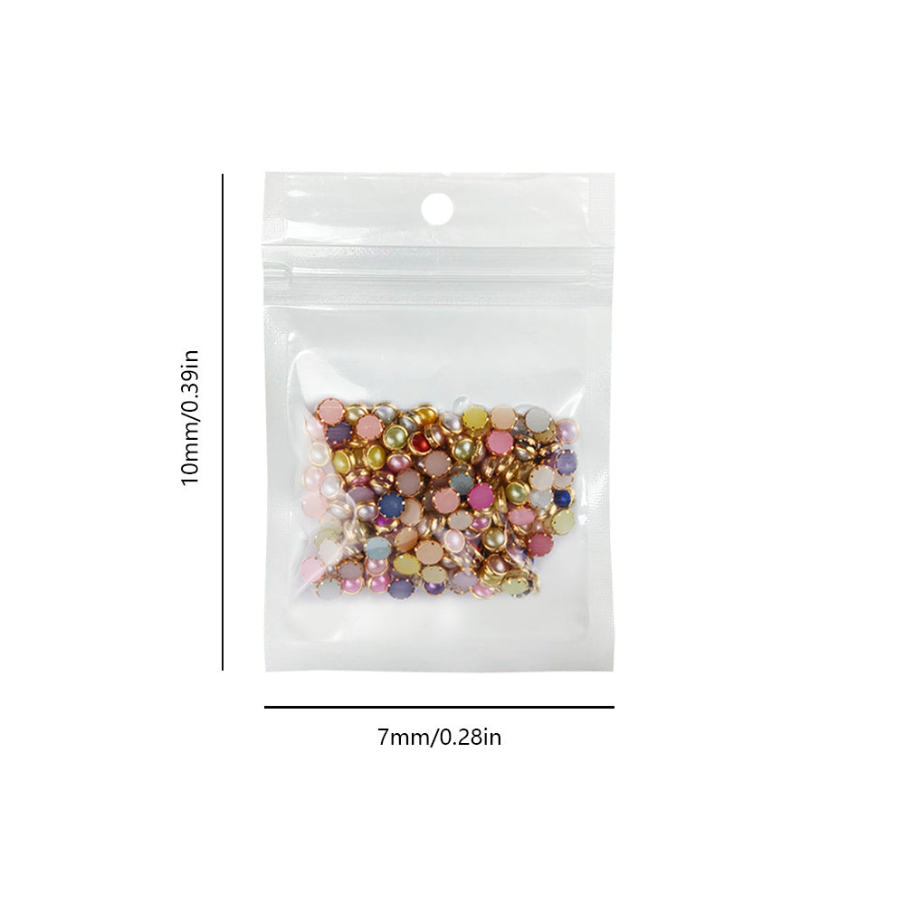 100pcs Colorful Rhinestones for DIY Nail Art - 4mm, 5mm, 6mm Sizes