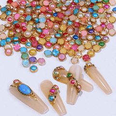 100pcs Colorful Rhinestones for DIY Nail Art - 4mm, 5mm, 6mm Sizes