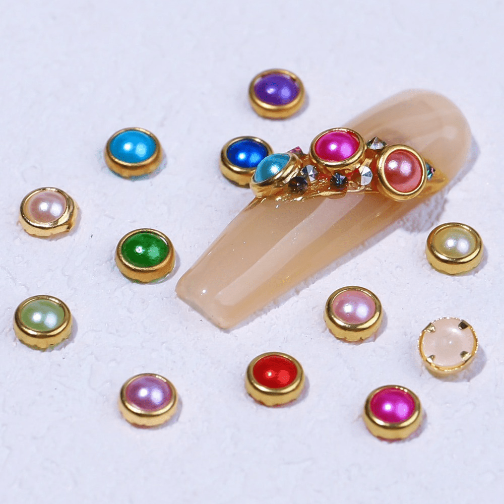 100pcs Colorful Rhinestones for DIY Nail Art - 4mm, 5mm, 6mm Sizes