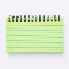80pcs Coil Colored Horizontal Notebook Bookmark 12 x 8 cm DIY Greeting Card