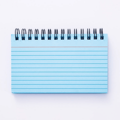 80pcs Coil Colored Horizontal Notebook Bookmark 12 x 8 cm DIY Greeting Card