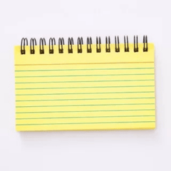 80pcs Coil Colored Horizontal Notebook Bookmark 12 x 8 cm DIY Greeting Card