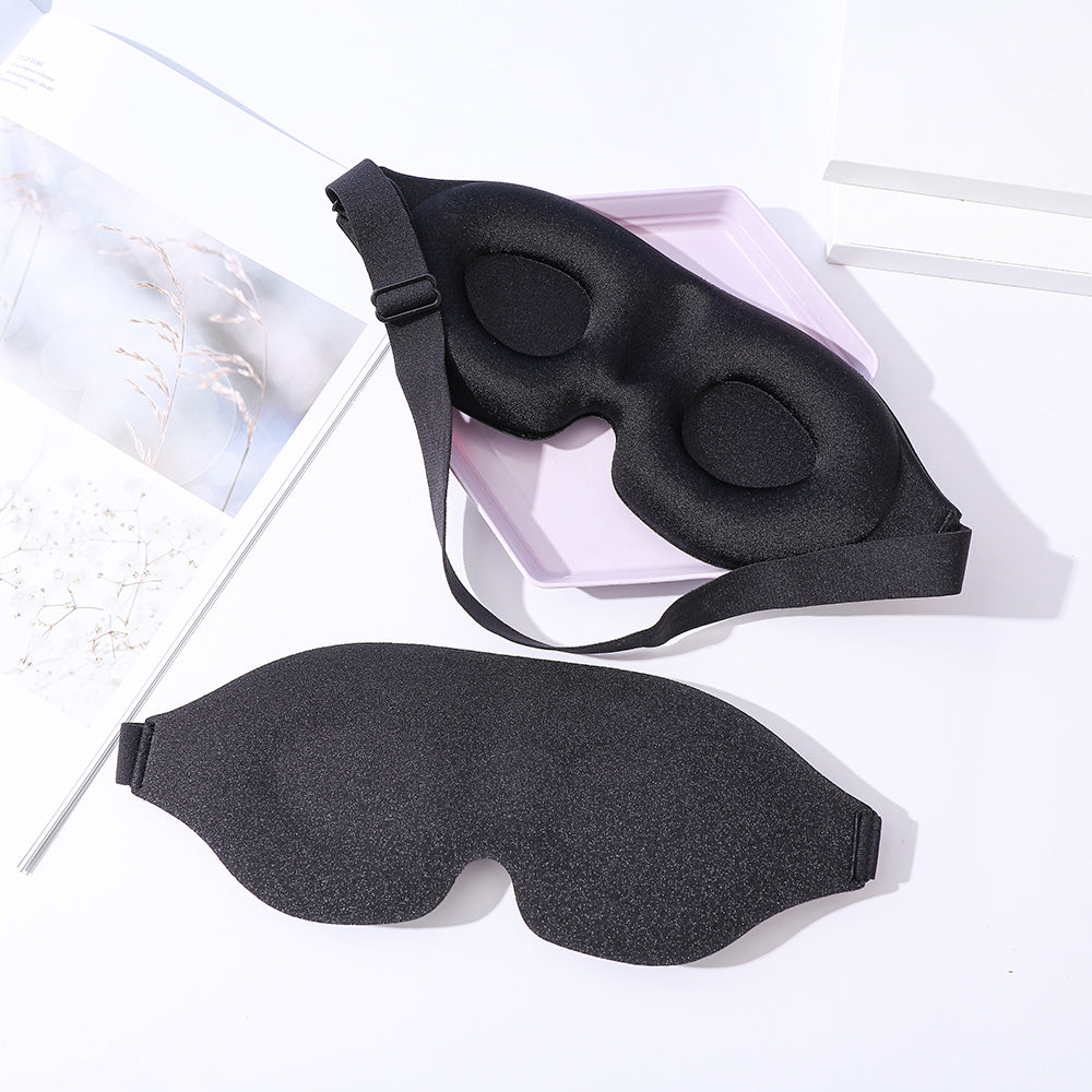 3D Contoured Eye Mask with Adjustable Strap