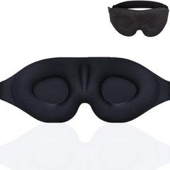 3D Contoured Eye Mask with Adjustable Strap