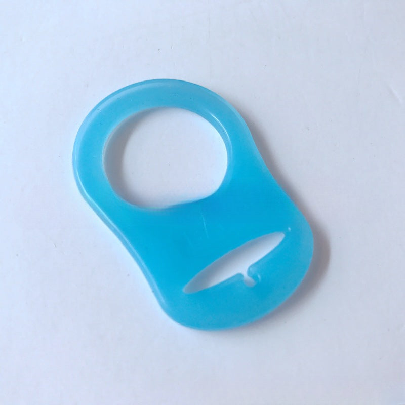 2pcs Silicone Button Rings Dummy Adapter Transparent