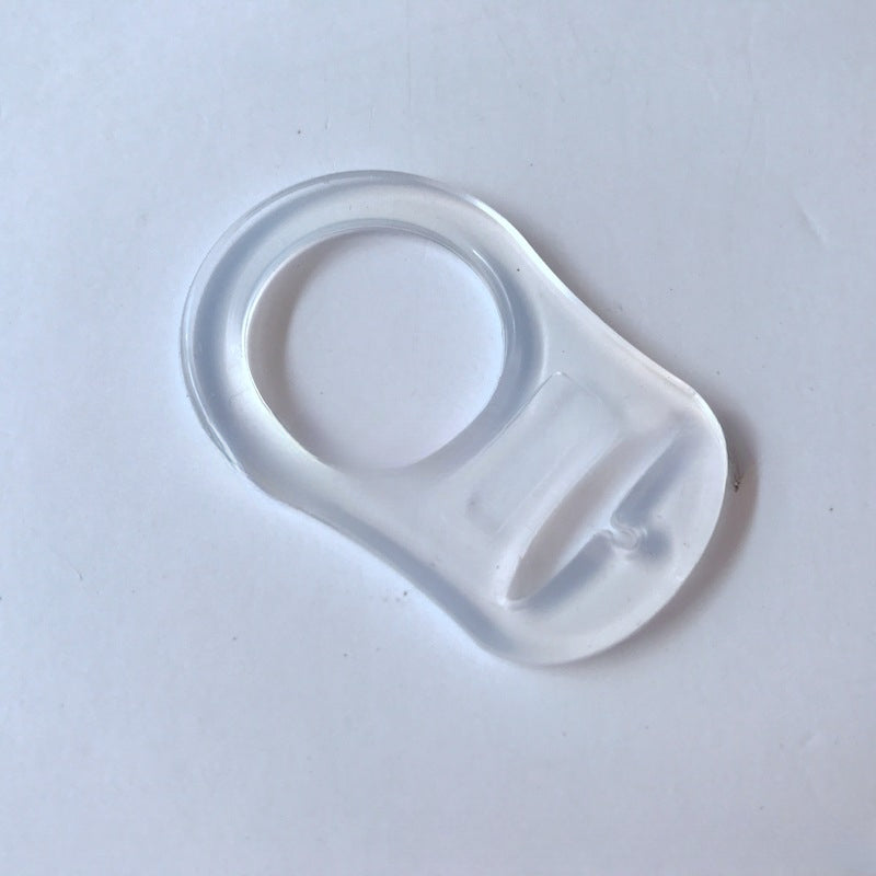 2pcs Silicone Button Rings Dummy Adapter Transparent