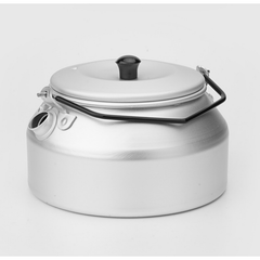 1pc Lightweight Aluminum Camping Kettle for Outdoor Hiking