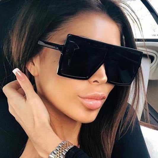 Oversized Square Sunglasses UV400 Sun Shades For Beach Party