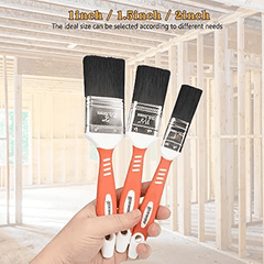 3pcs Flat Paint Brush Set 2.54x2.54x3.2.54x5.08cm