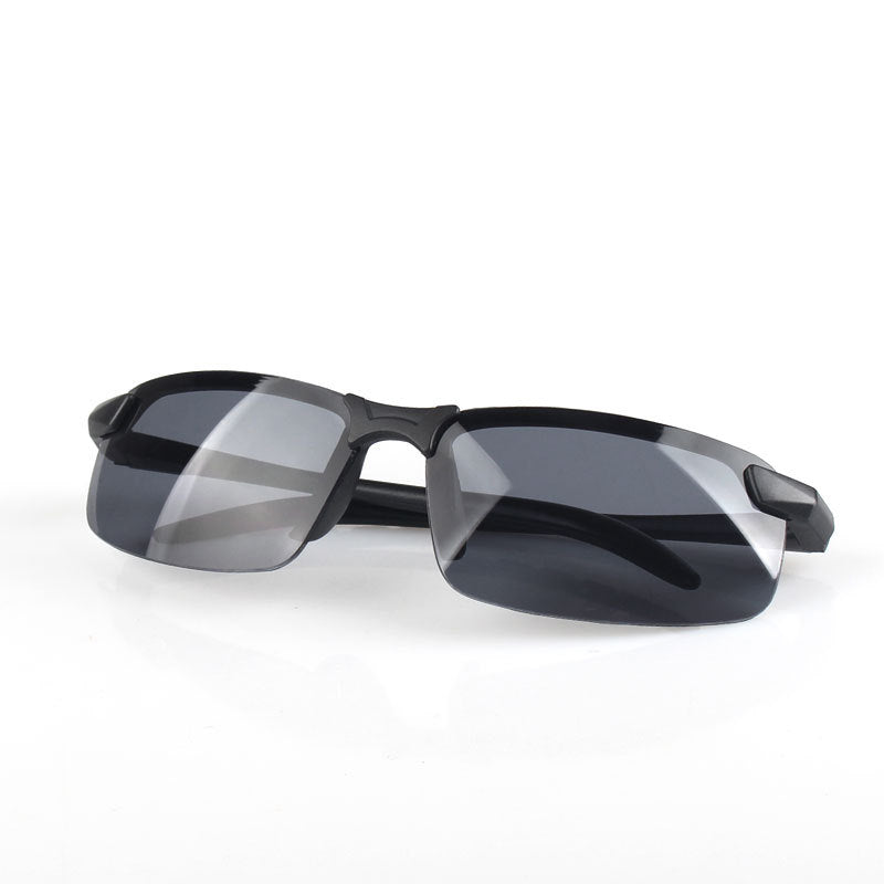 Men's Night Vision Sunglasses UV Resistant Dual Purpose Fishing Glasses