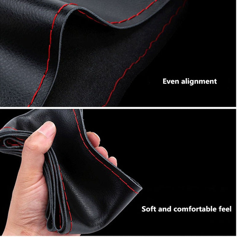 Soft Leather Braid Steering Wheel Cover Car Interior Accessories