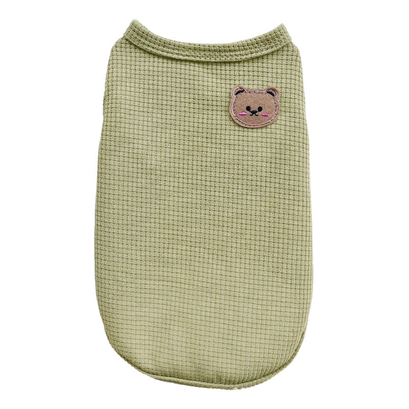 Waffle Pet Vest For Small Medium Dogs Spring And Summer Costume