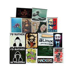 50pcs Hacker Series Stickers for Laptop Motorcycle Skateboard Waterproof