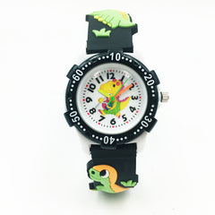 Dinosaur Mens Watches Silicone Band Waterproof Wristwatches
