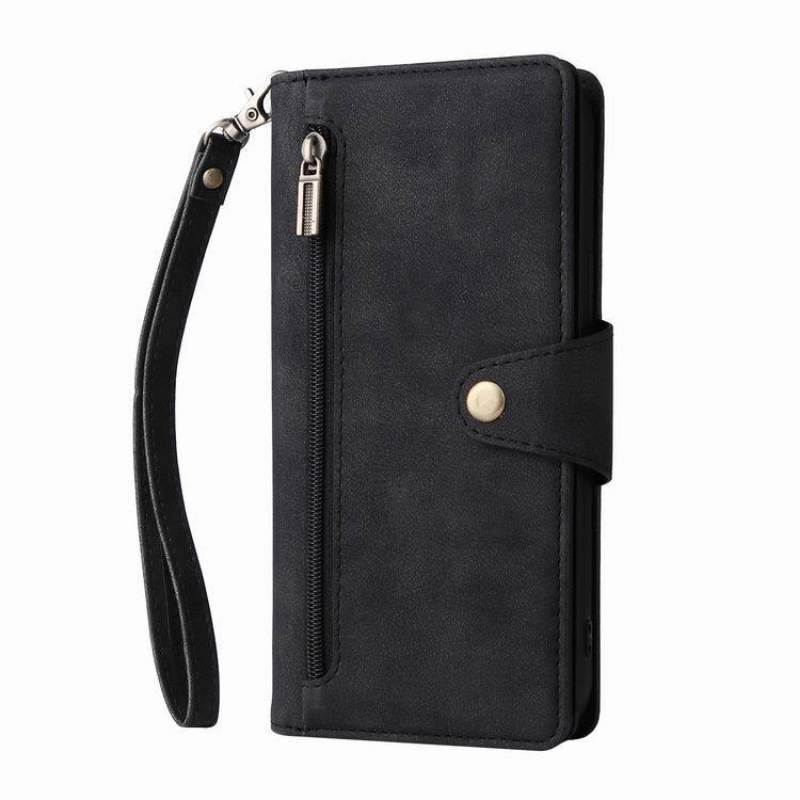 Large Capacity Cell Phone Case Credit Card Holder 9 Slots Purse Wallet