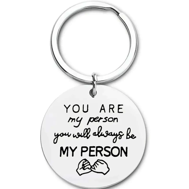 You Are My Person Keychain Bestie Sisters BFF Couple Set Gift