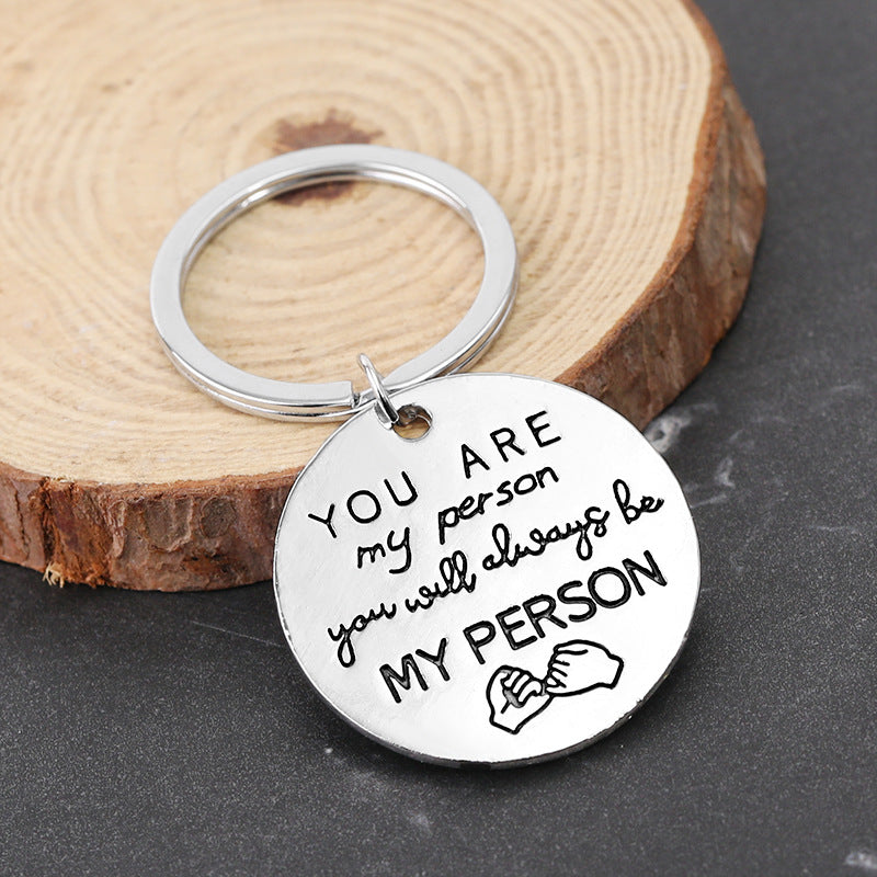 You Are My Person Keychain Bestie Sisters BFF Couple Set Gift