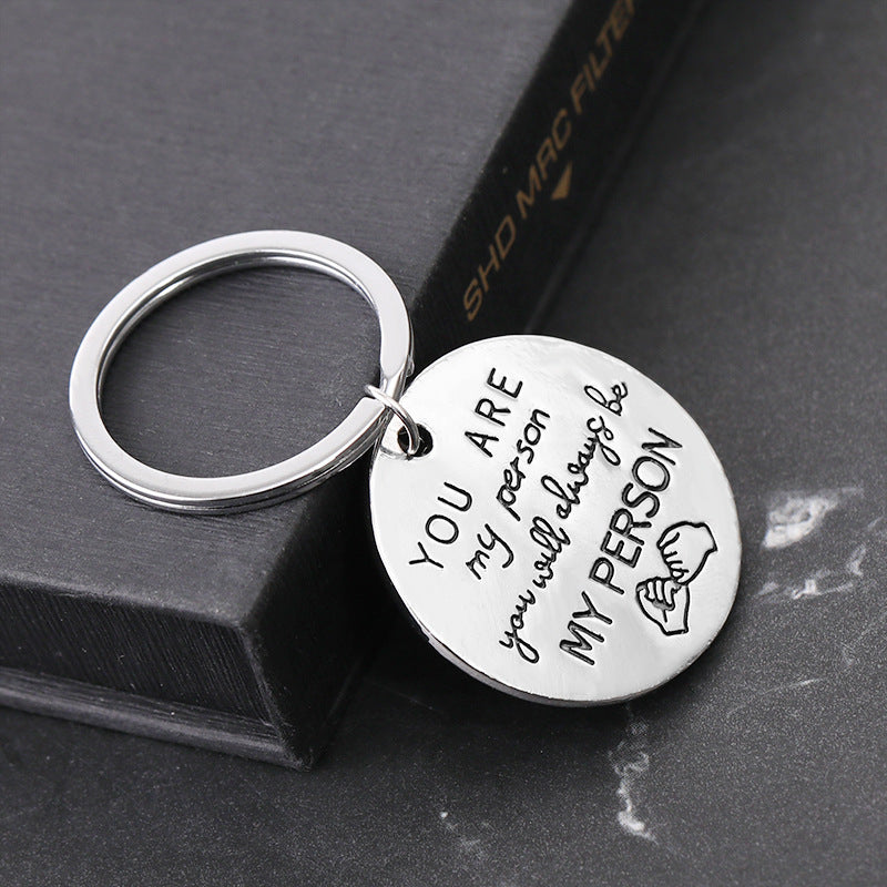 You Are My Person Keychain Bestie Sisters BFF Couple Set Gift
