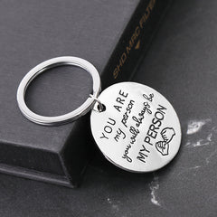 You Are My Person Keychain Bestie Sisters BFF Couple Set Gift
