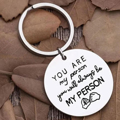 You Are My Person Keychain Bestie Sisters BFF Couple Set Gift