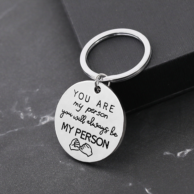 You Are My Person Keychain Bestie Sisters BFF Couple Set Gift