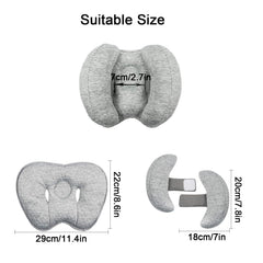 Adjustable Baby Travel Pillow, Banana Shape Neck Head Support, Car