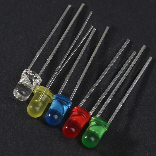 100pcs LED Diode F3 Bright 3MM Red Yellow Green LEDs Kit