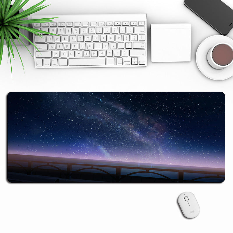 Starry Sky Gaming Mouse Pad Large Mouse Mat Keyboard Stitched Edges