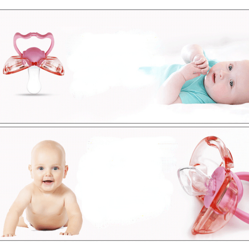 Thumb Pacifier with Auto Closing & Dust-proof Silicone Mouthpiece