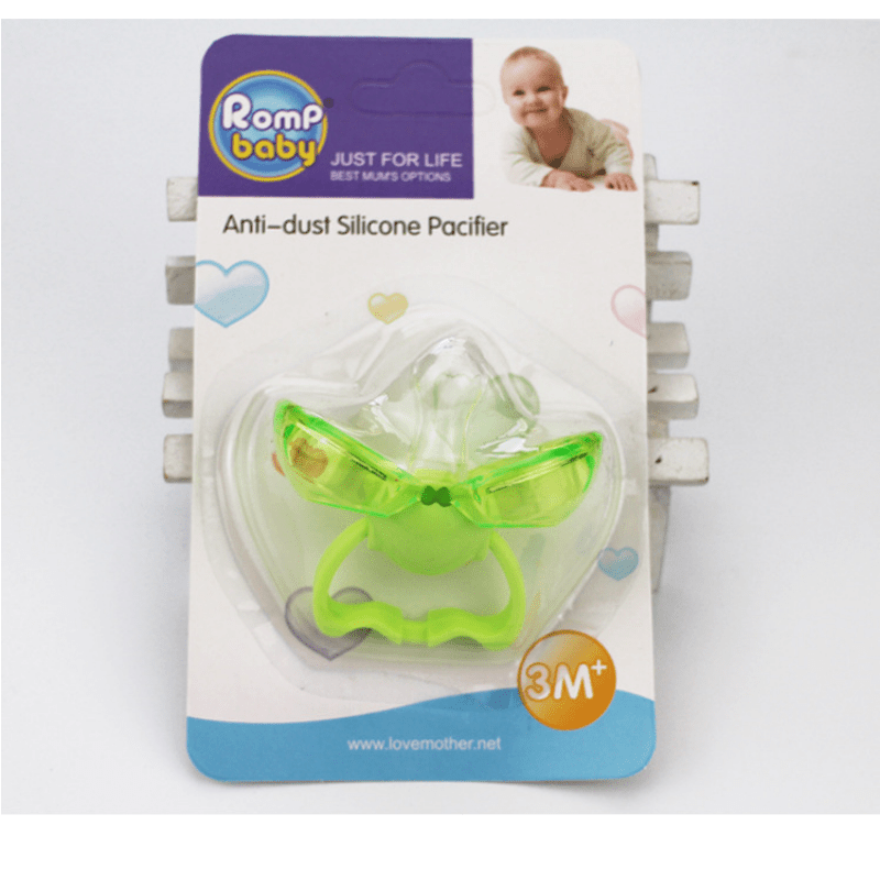 Thumb Pacifier with Auto Closing & Dust-proof Silicone Mouthpiece