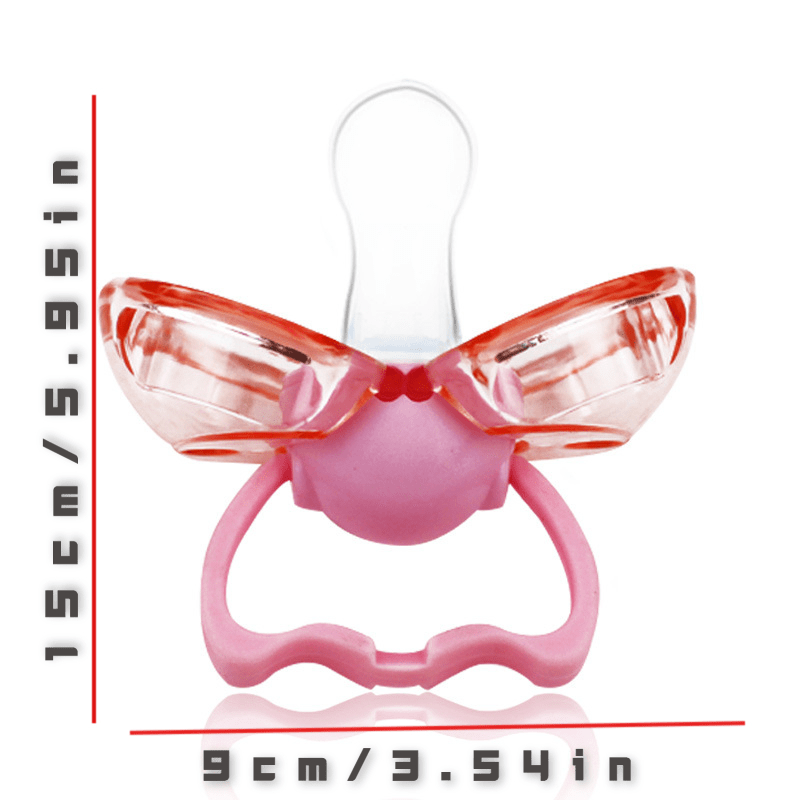 Thumb Pacifier with Auto Closing & Dust-proof Silicone Mouthpiece