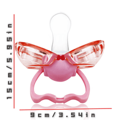 Thumb Pacifier with Auto Closing & Dust-proof Silicone Mouthpiece