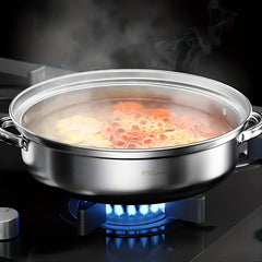 Stainless Steel 3 Tier Steamer Set Cookware Pot Sauce Pan with Lid