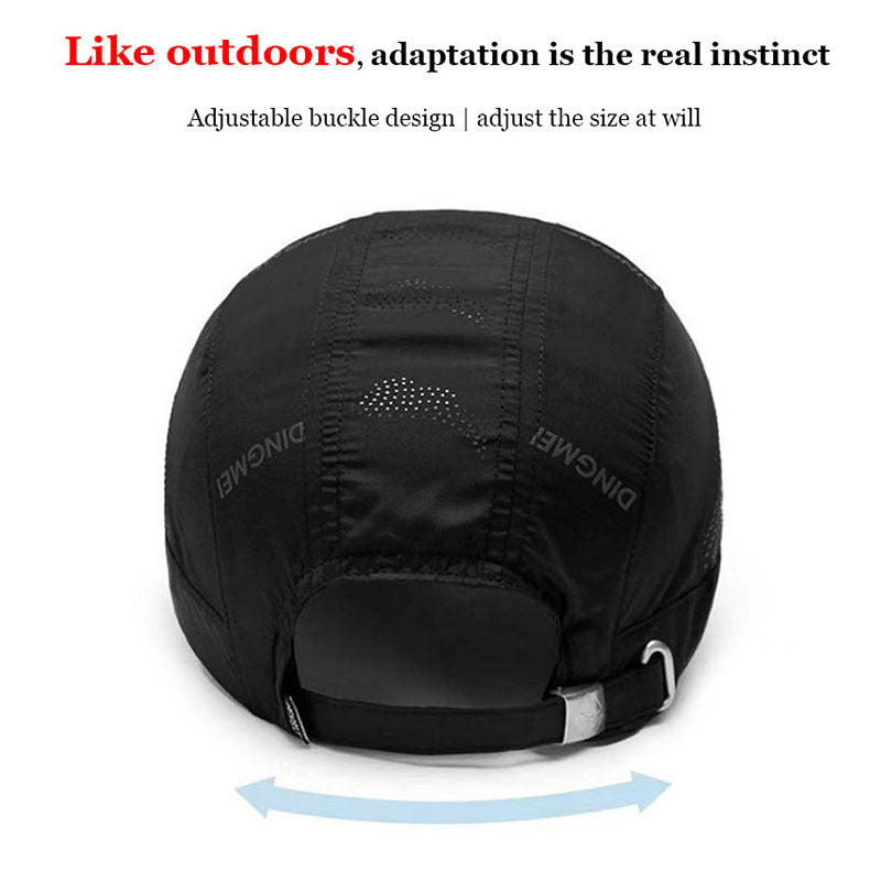 Adjustable Unisex Running Baseball Cap Quick Drying Sun Hat